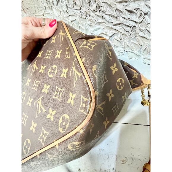 Louis Vuitton Monogram Palermo GM Coated Canvas Shoulder Tote Handbag Brown - Picture 15 of 16